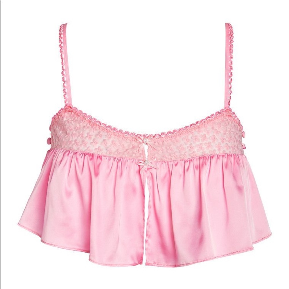 For Love & Lemons Posie MIXED SET Pink Cami & Short - Picture 4 of 13